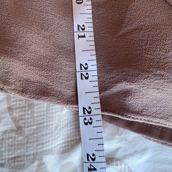 Cynthia Steffe 100% Silk Light Brown Sleeveless Blouse - Picture 11 of 11